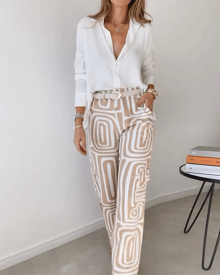 Blouse and Belt Set