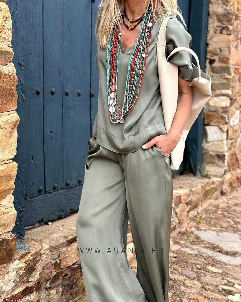 Blouse and Pants Set