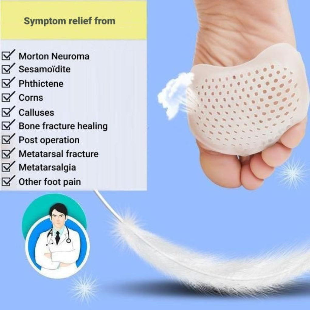 Breathable Gel Metatarsal Pads - Set of 2