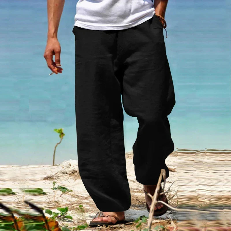 Breathable Summer Wide-Leg Trousers