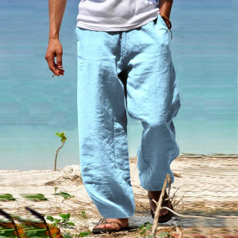 Breathable Summer Wide-Leg Trousers