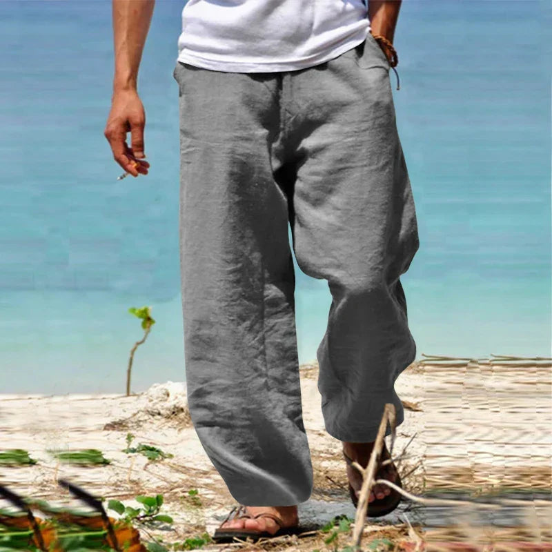 Breathable Summer Wide-Leg Trousers