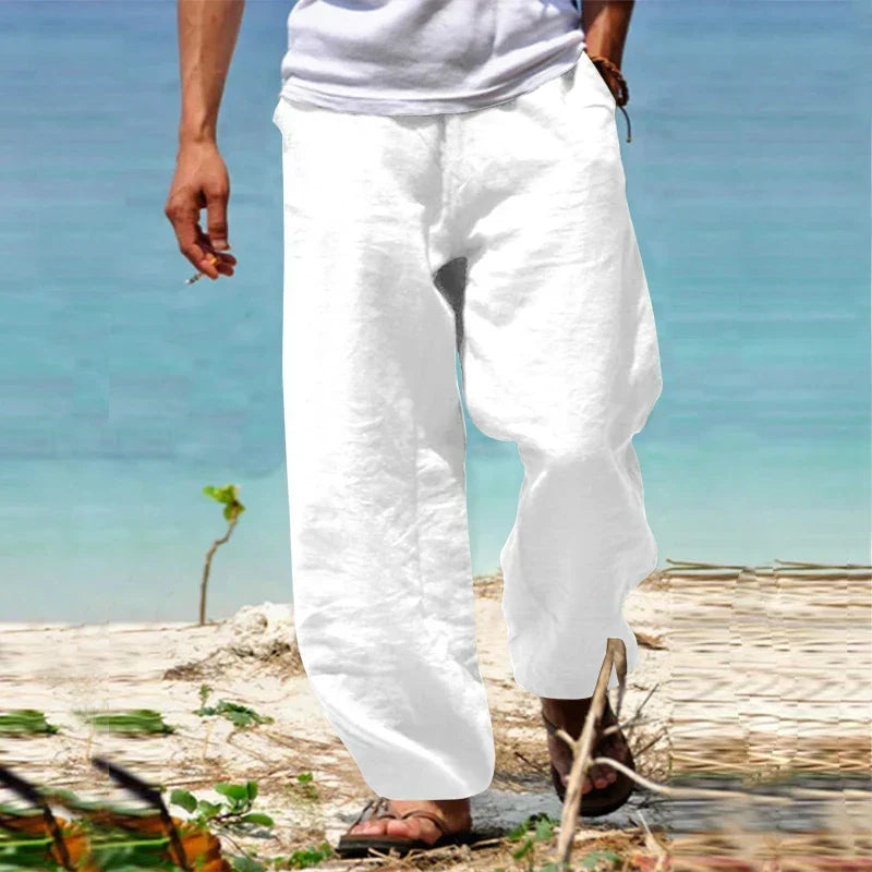Breathable Summer Wide-Leg Trousers