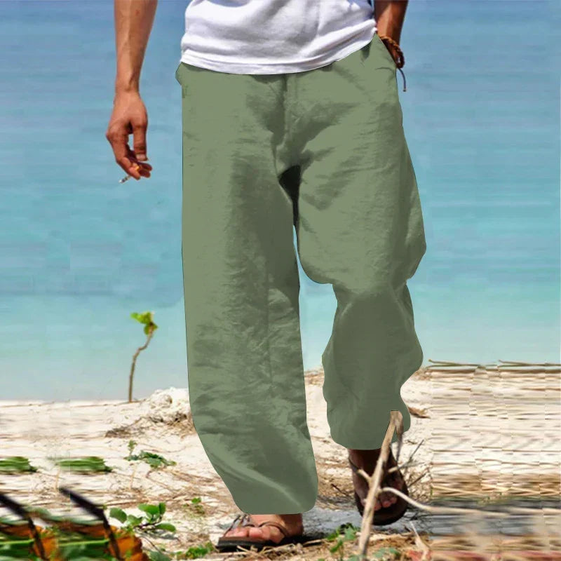 Breathable Summer Wide-Leg Trousers