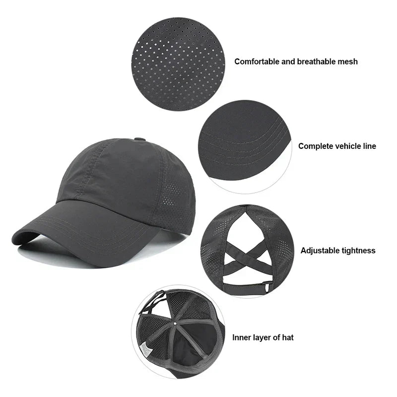 Breathable Unisex Sports Cap with Adjustable Fit