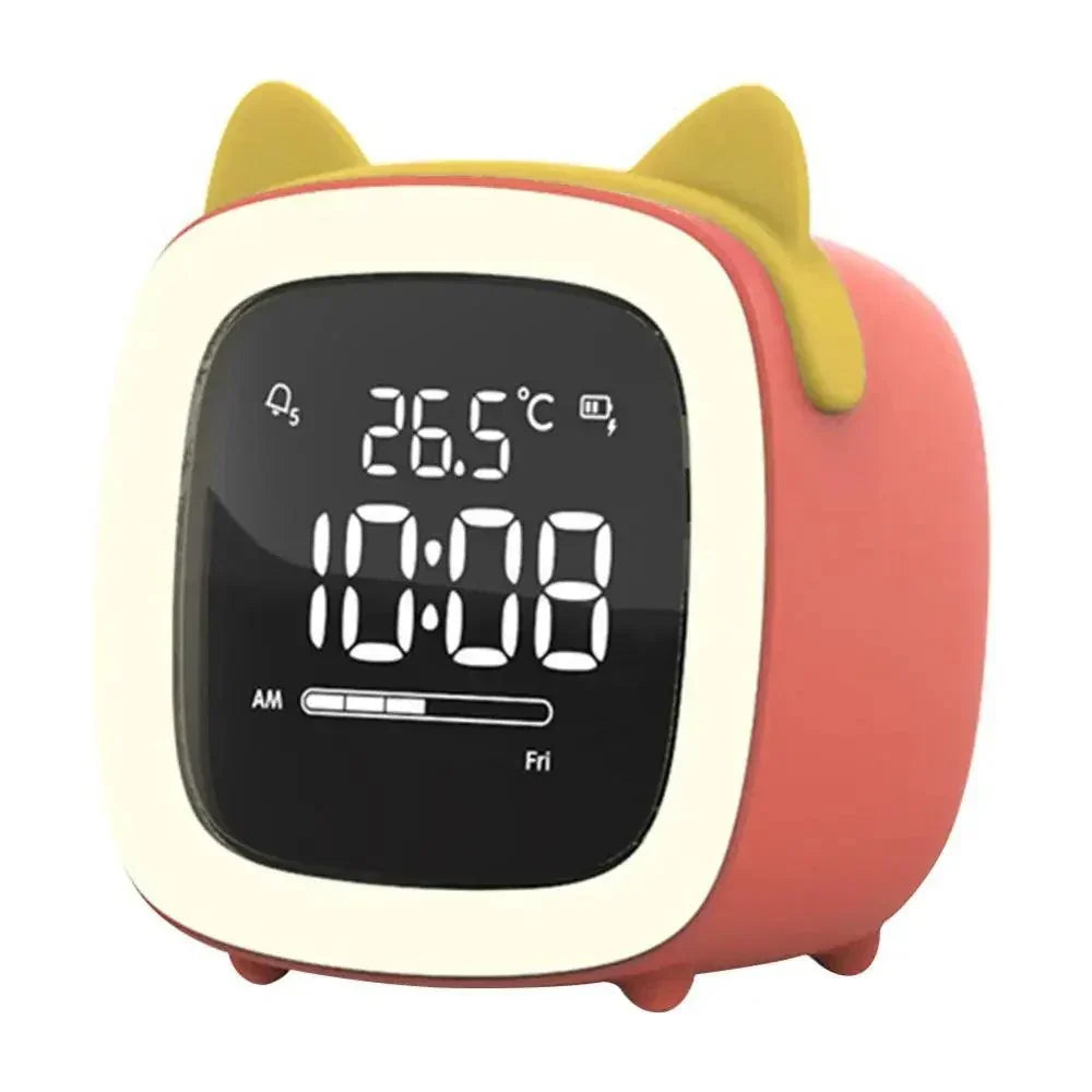 Bunny Alarm Clock with LED Digital Display and Night Light