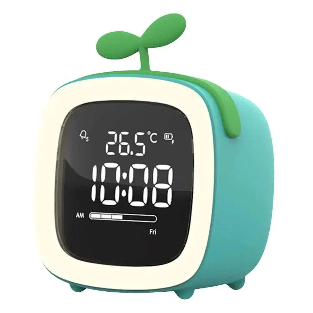 Bunny Alarm Clock with LED Digital Display and Night Light