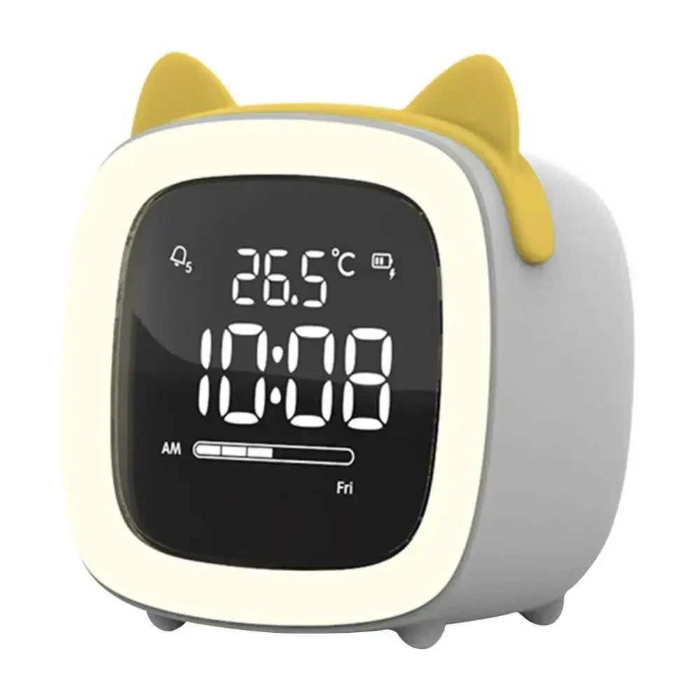 Bunny Alarm Clock with LED Digital Display and Night Light