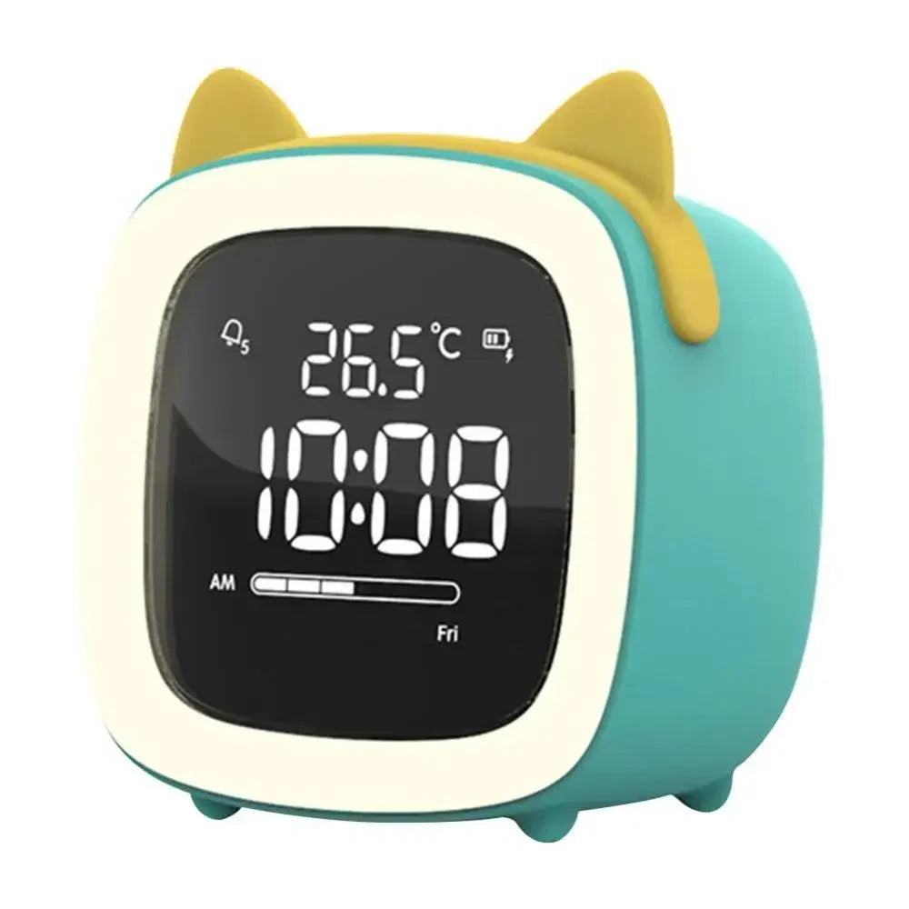 Bunny Alarm Clock with LED Digital Display and Night Light