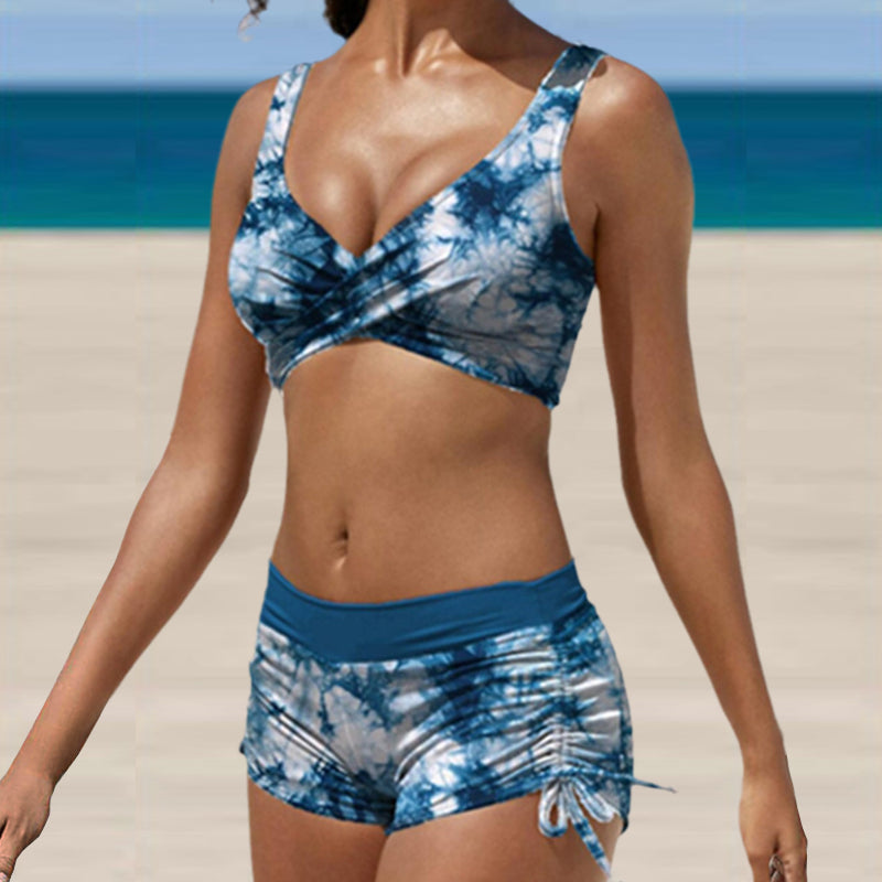Camouflage Print Bikini Set
