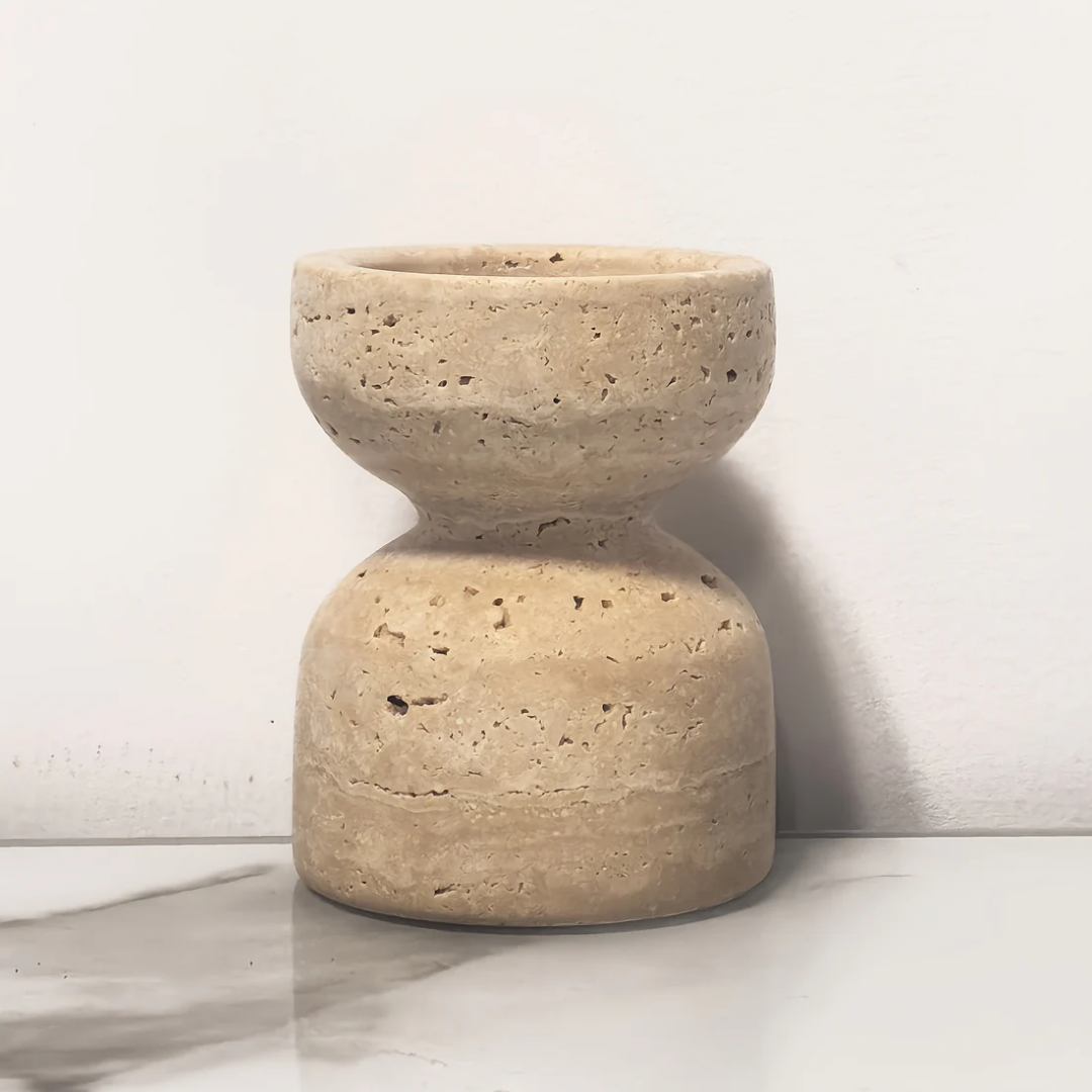 Candle Holder Set - Luxury Natural Stone Candlesticks