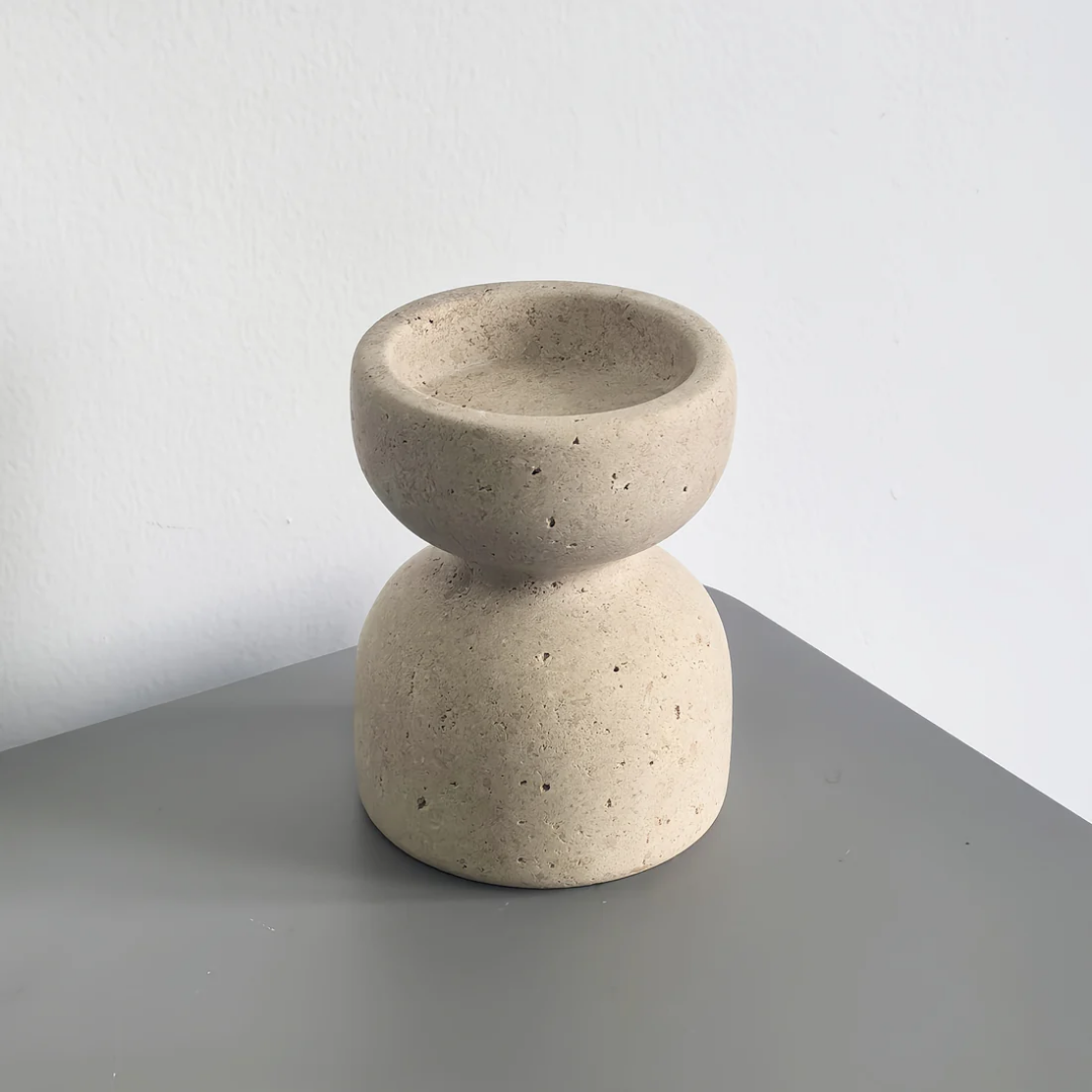Candle Holder Set - Luxury Natural Stone Candlesticks