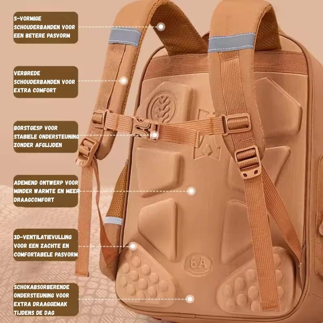 Capybara Waterproof Large-Capacity School Backpack