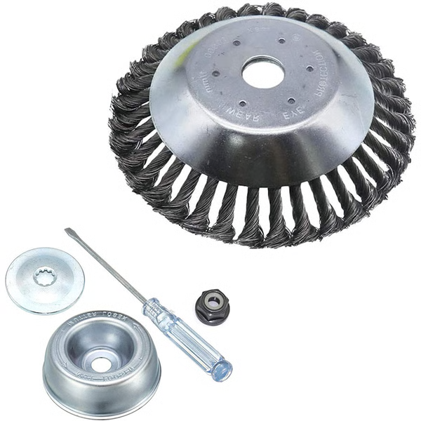 Carbon Steel Weed and Brush Cutter Brush with Twisted Carbon Steel Blades