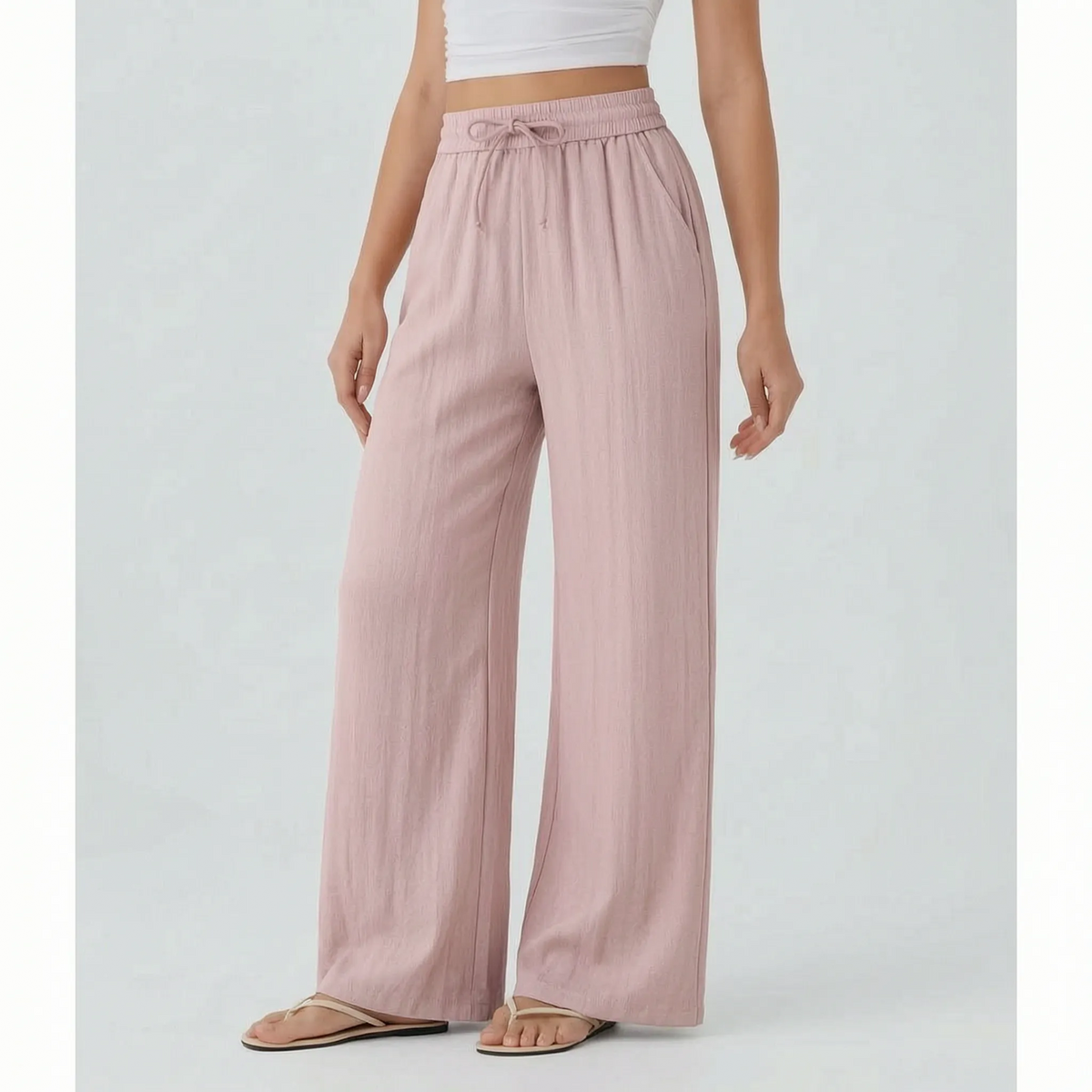 Casual Wide-Leg Pants