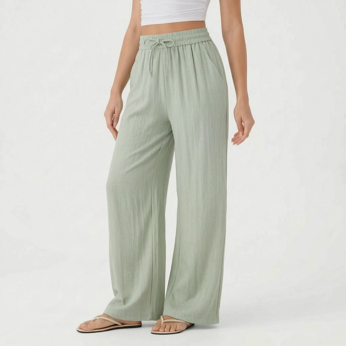 Casual Wide-Leg Pants