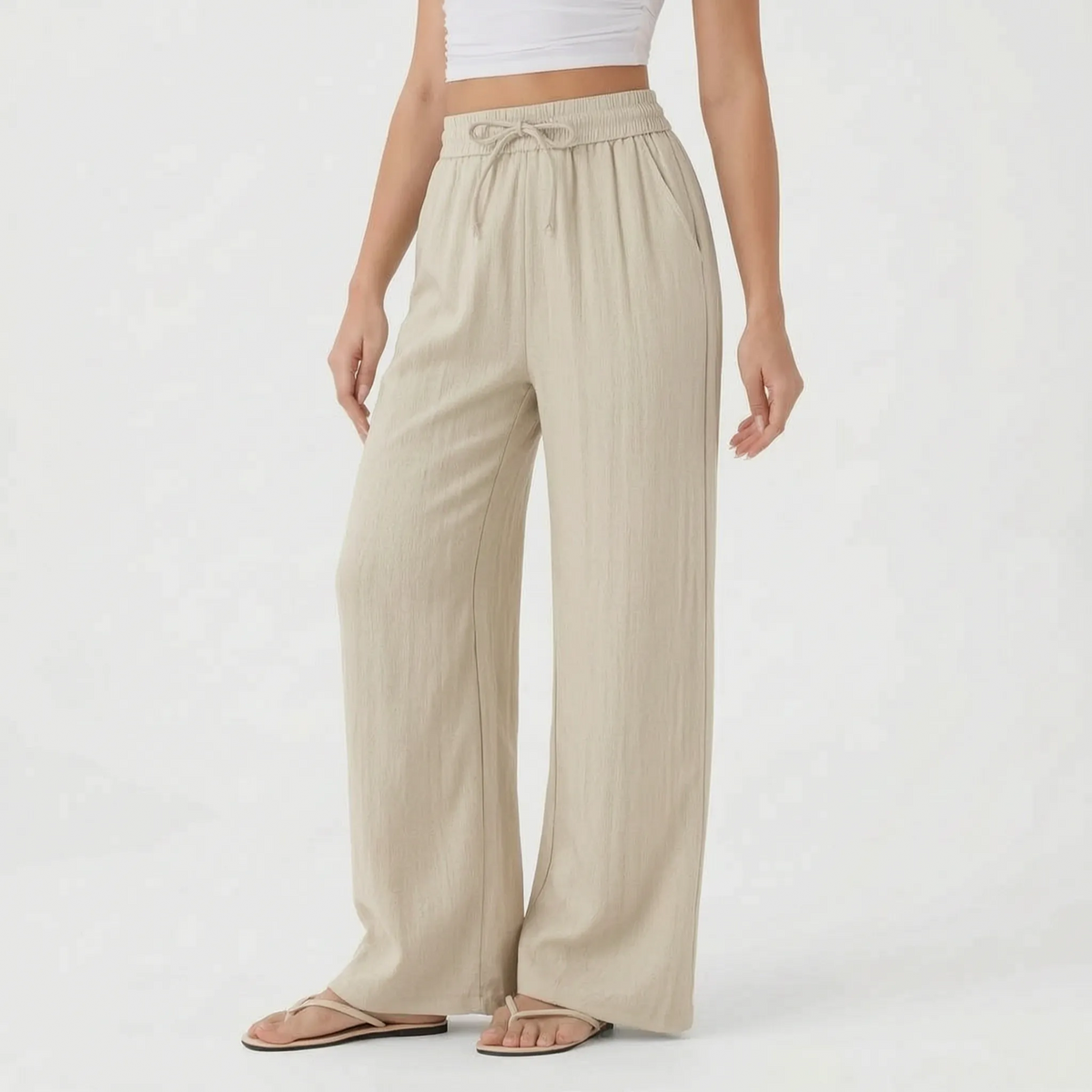 Casual Wide-Leg Pants
