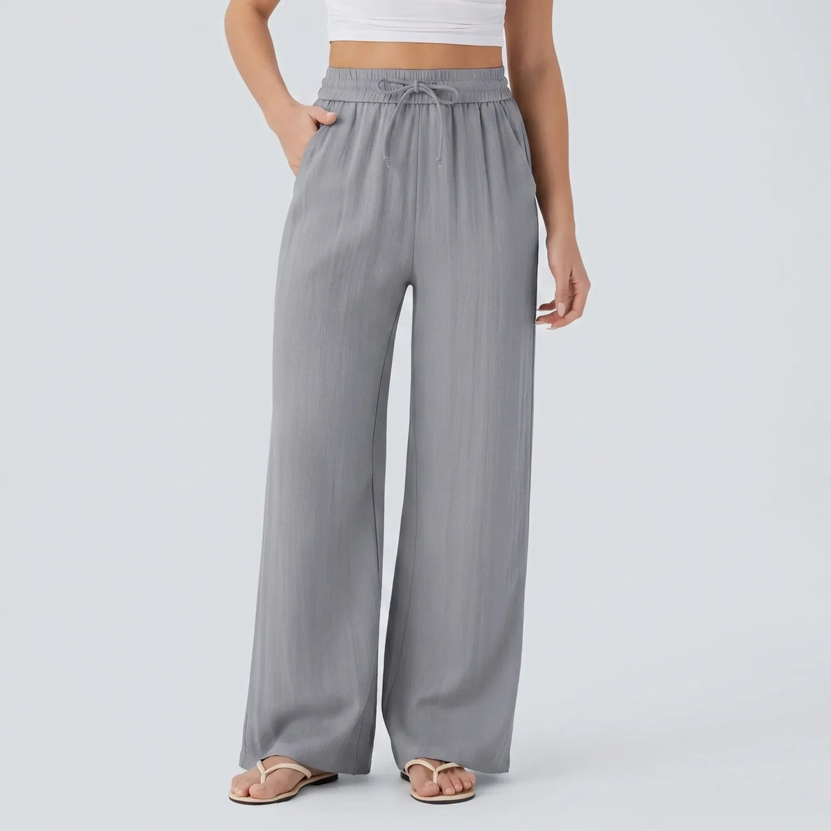Casual Wide-Leg Pants