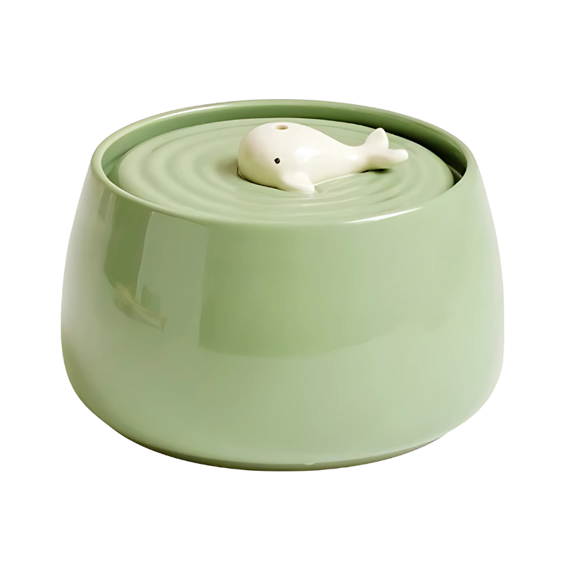 Ceramic Pet Bowl with Quiet Filtration System