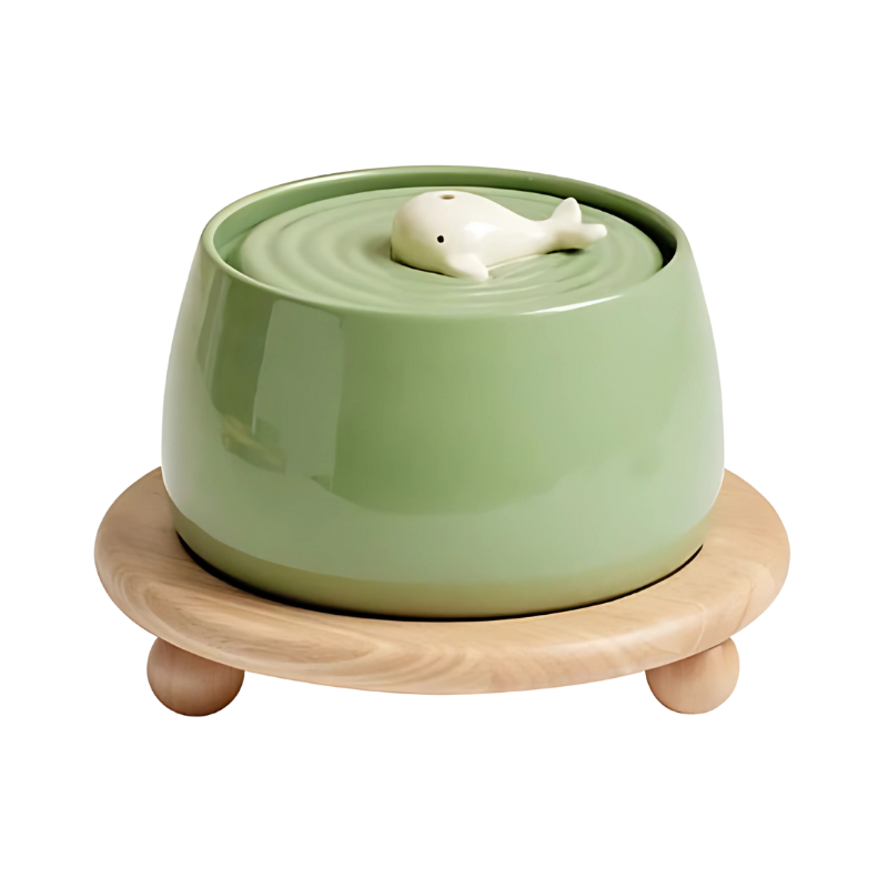 Ceramic Pet Bowl with Quiet Filtration System