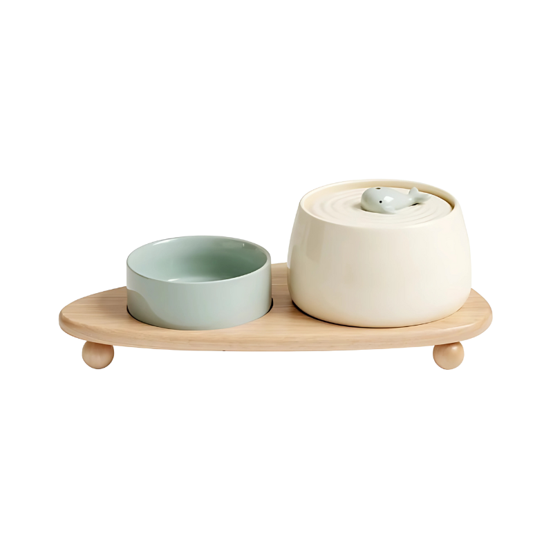 Ceramic Pet Bowl with Quiet Filtration System