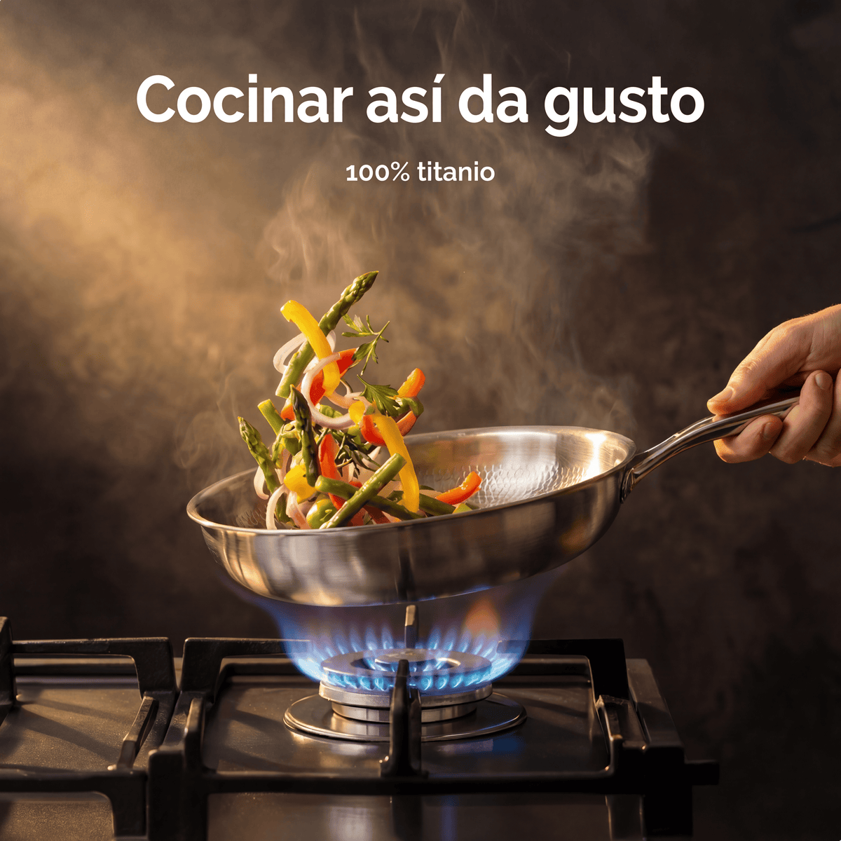 Chemical-Free Natural Non-Stick Titanium Frying Pan