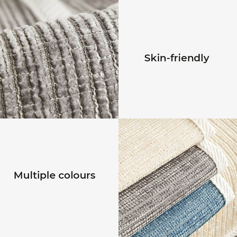 Chenille Striped Anti-Scratch Couch Cover for Living Room