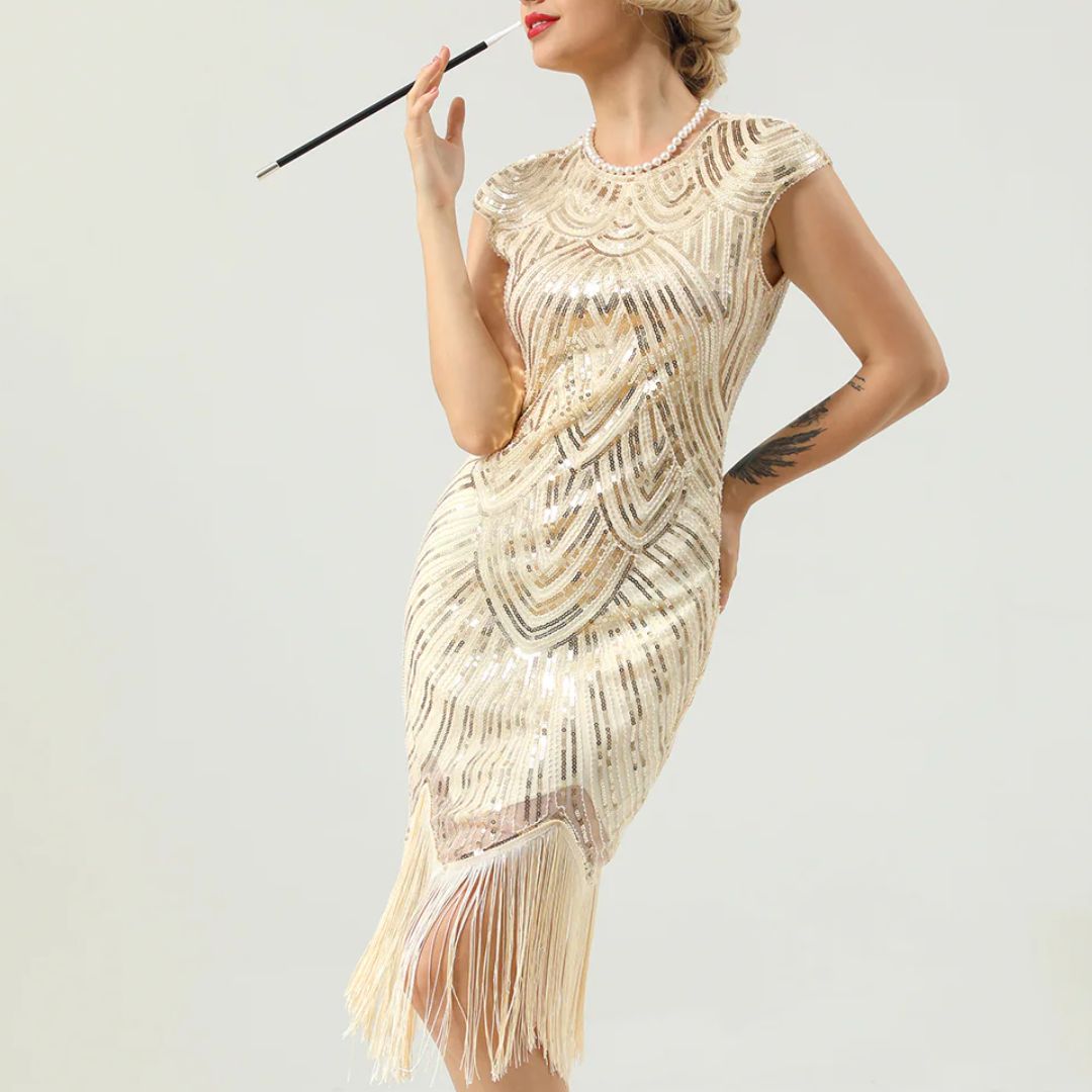Classic Gatsby-Style Glitter Dress