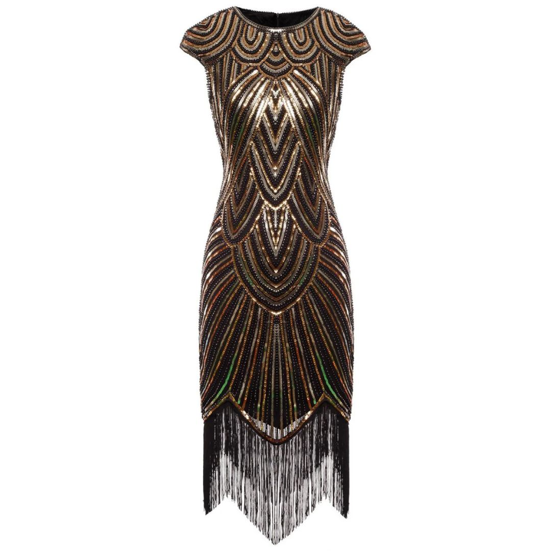 Classic Gatsby-Style Glitter Dress