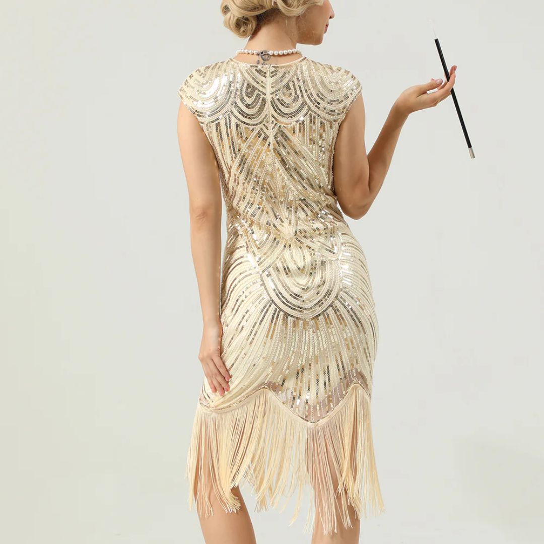 Classic Gatsby-Style Glitter Dress