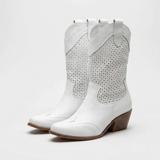 Classic Zip-Up Mid-Calf Fashion Boots