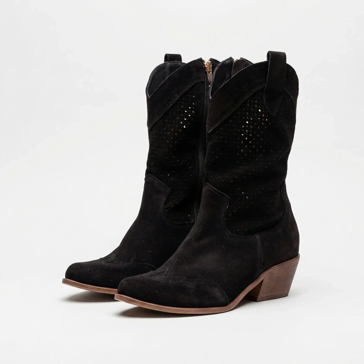 Classic Zip-Up Mid-Calf Fashion Boots