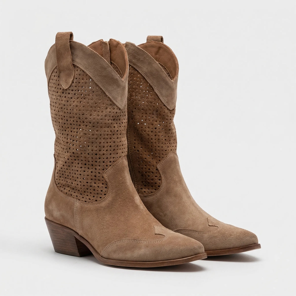 Classic Zip-Up Mid-Calf Fashion Boots