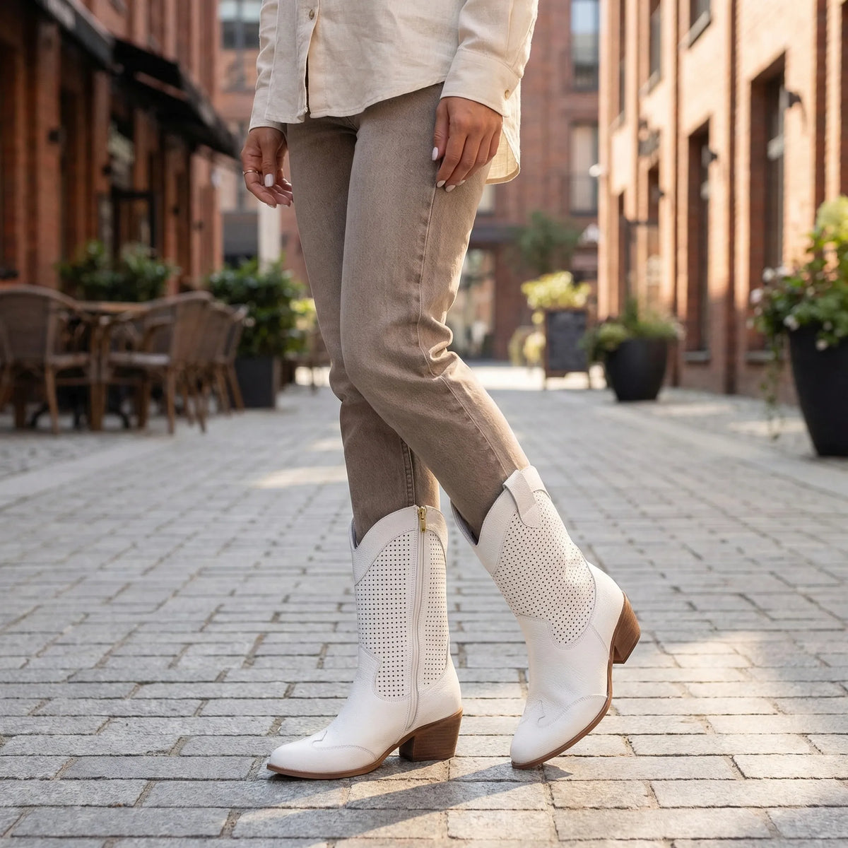 Classic Zip-Up Mid-Calf Fashion Boots