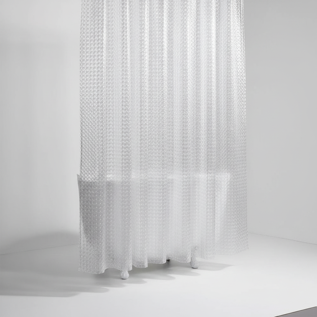 Clear EVA Shower Curtain - LumiCurtain