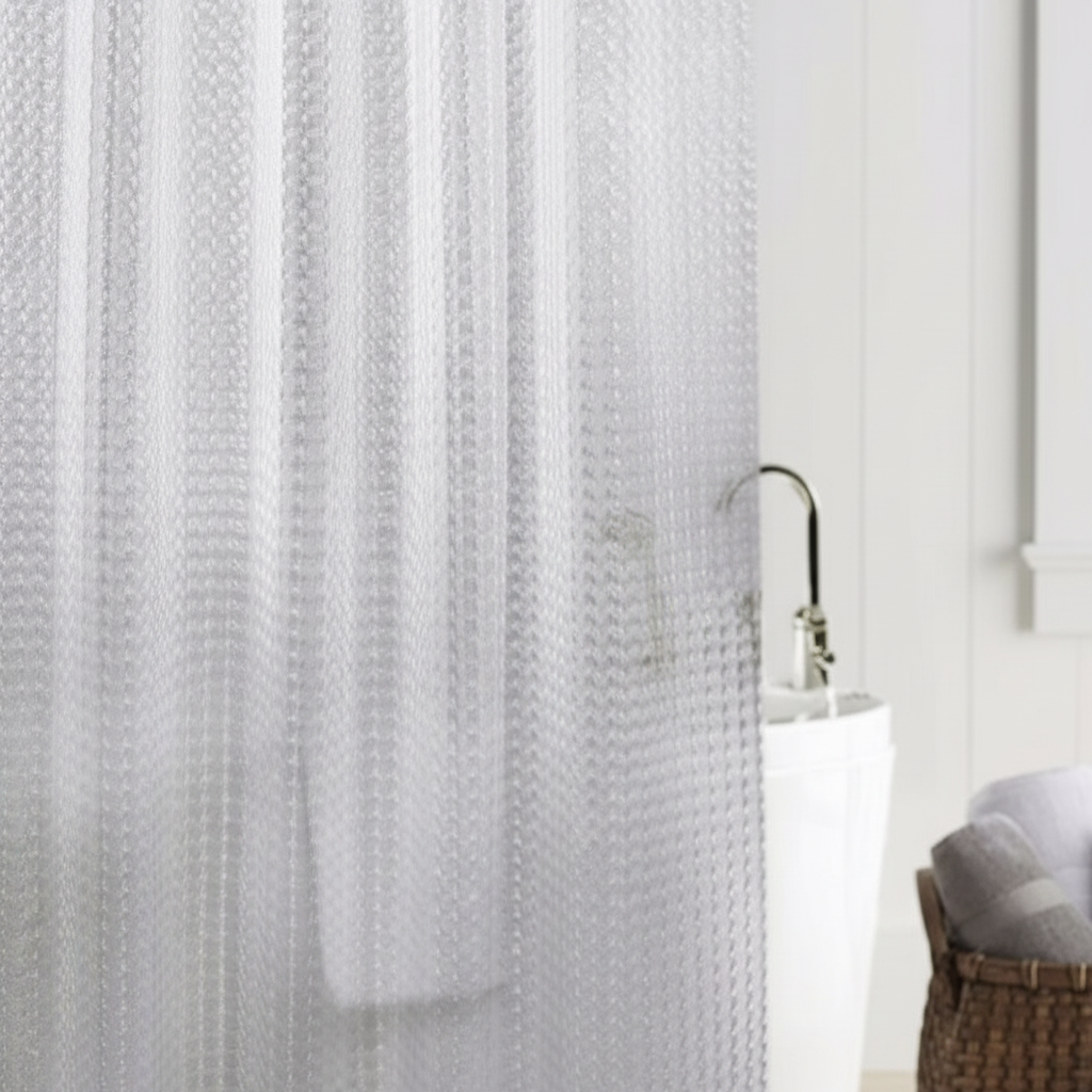 Clear EVA Shower Curtain - LumiCurtain