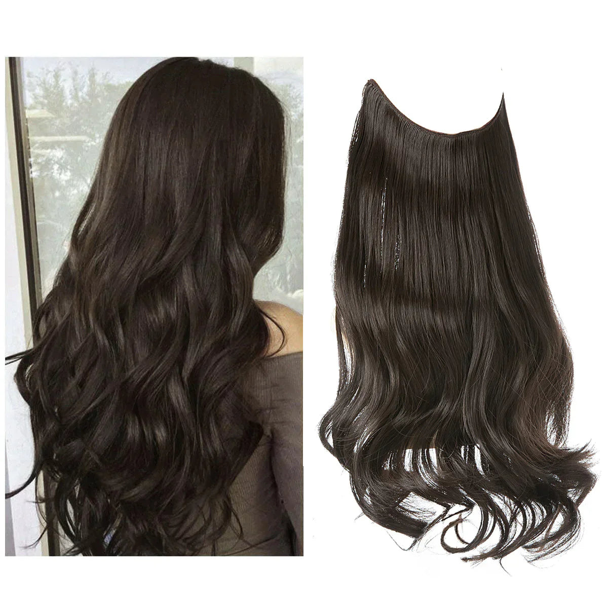 Clip-In Hair Extensions – 100% Human Hair for a Natural Look in 16–22 Inch Lengths for Instant Volume and Length for Any Occasion