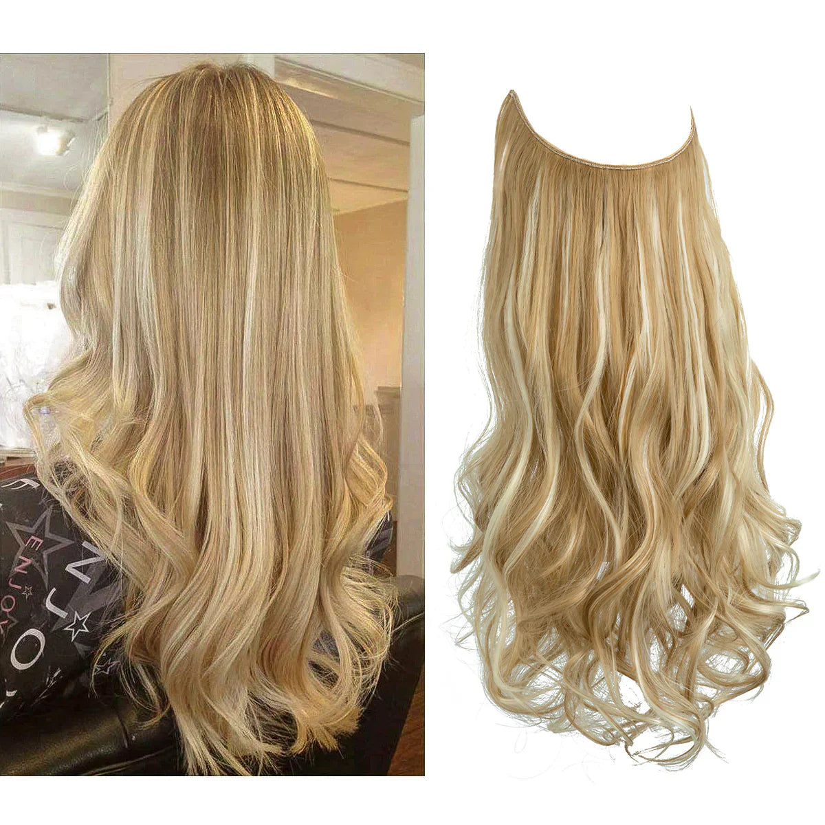 Clip-In Hair Extensions – 100% Human Hair for a Natural Look in 16–22 Inch Lengths for Instant Volume and Length for Any Occasion