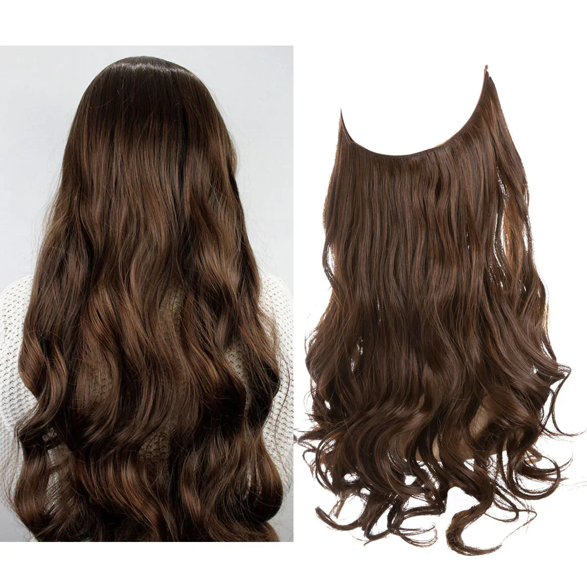 Clip-In Hair Extensions – 100% Human Hair for a Natural Look in 16–22 Inch Lengths for Instant Volume and Length for Any Occasion