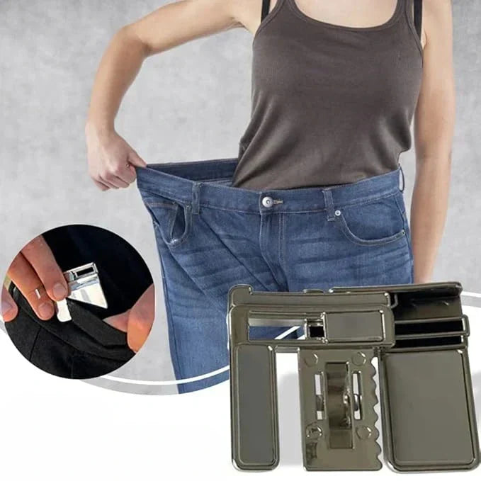 Clip-On Belt Closure with Adjustable Buckle