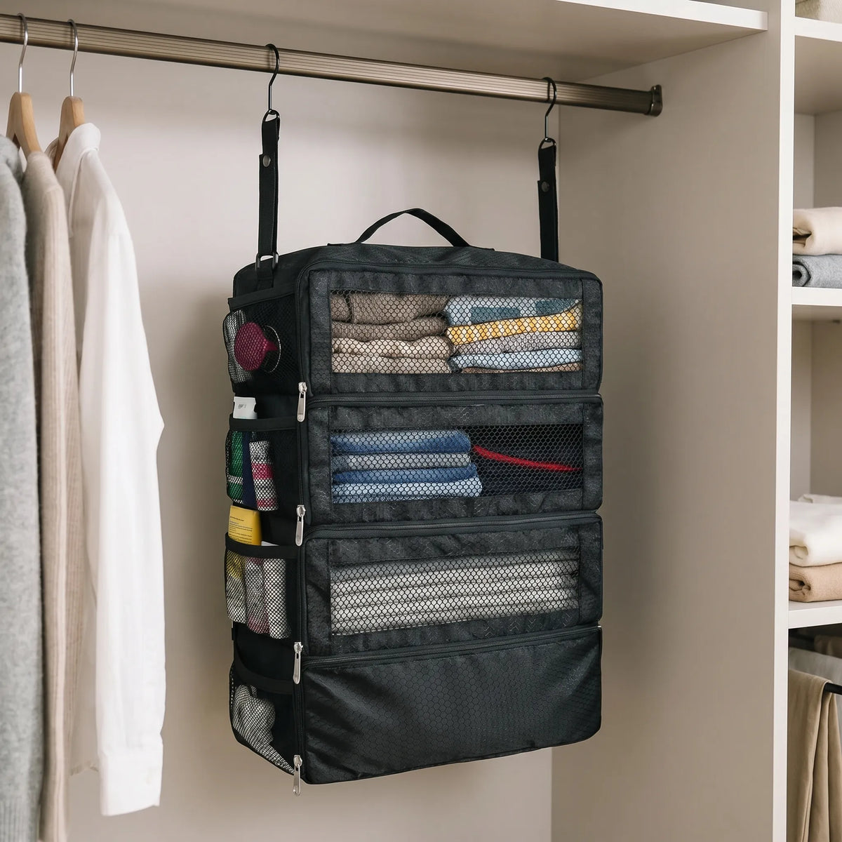 Collapsible Hanging Travel Shelf