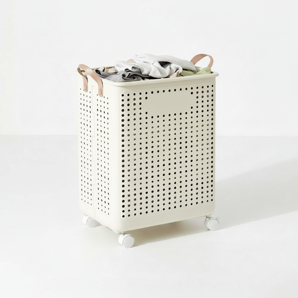Collapsible Rolling Laundry Hamper