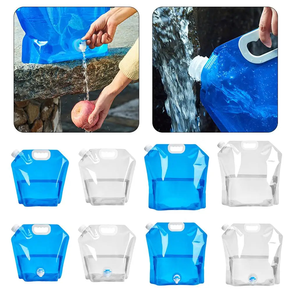 Collapsible Water Storage Bag - Portable Water Bag 5/10L