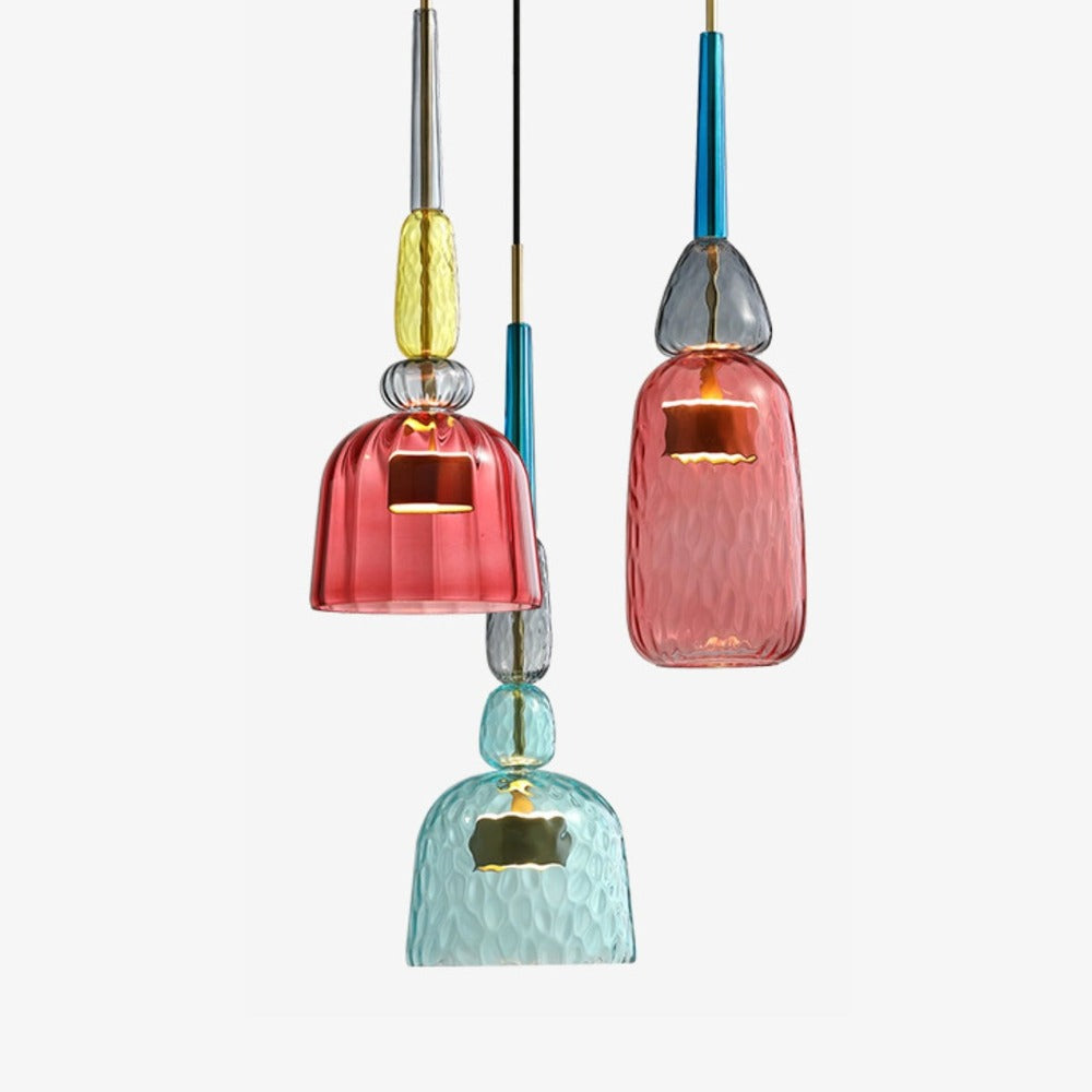 Colored Glass Pendant Light for Modern Homes