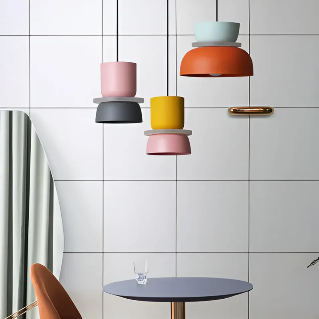 Colorful Macaron LED Pendant Light