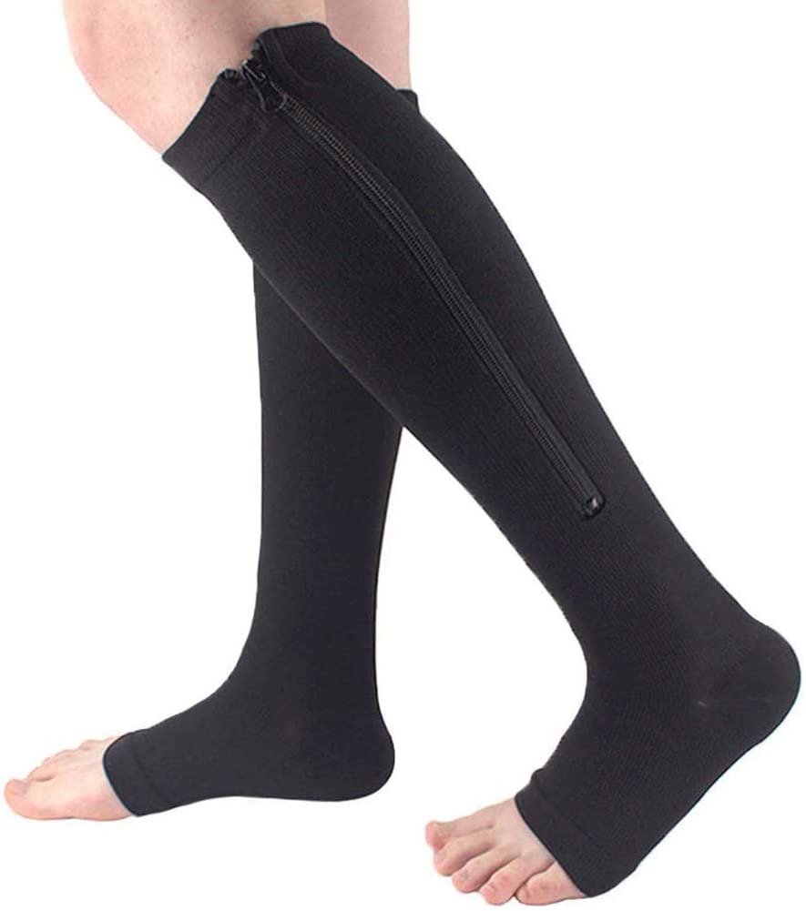 Comfortable Compression Socks with Zipper