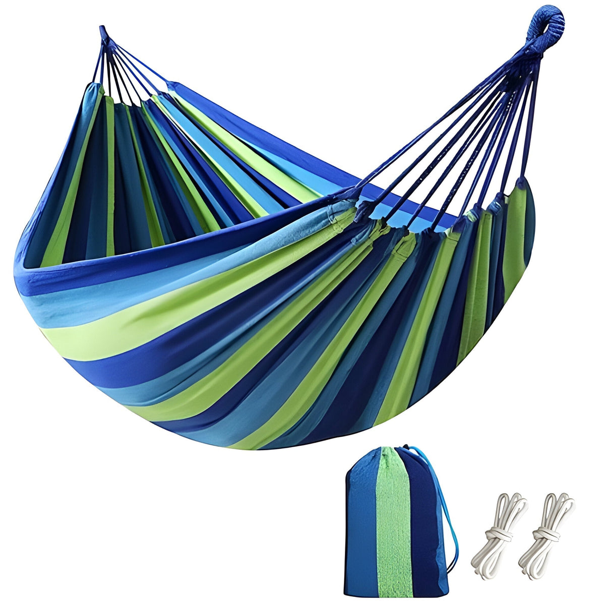 Comfortable Hammock Swing - Thick Striped Fabric