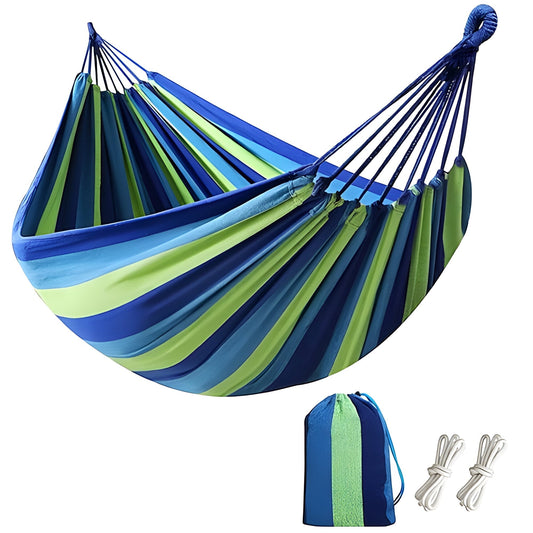 Comfortable Hammock Swing - Thick Striped Fabric