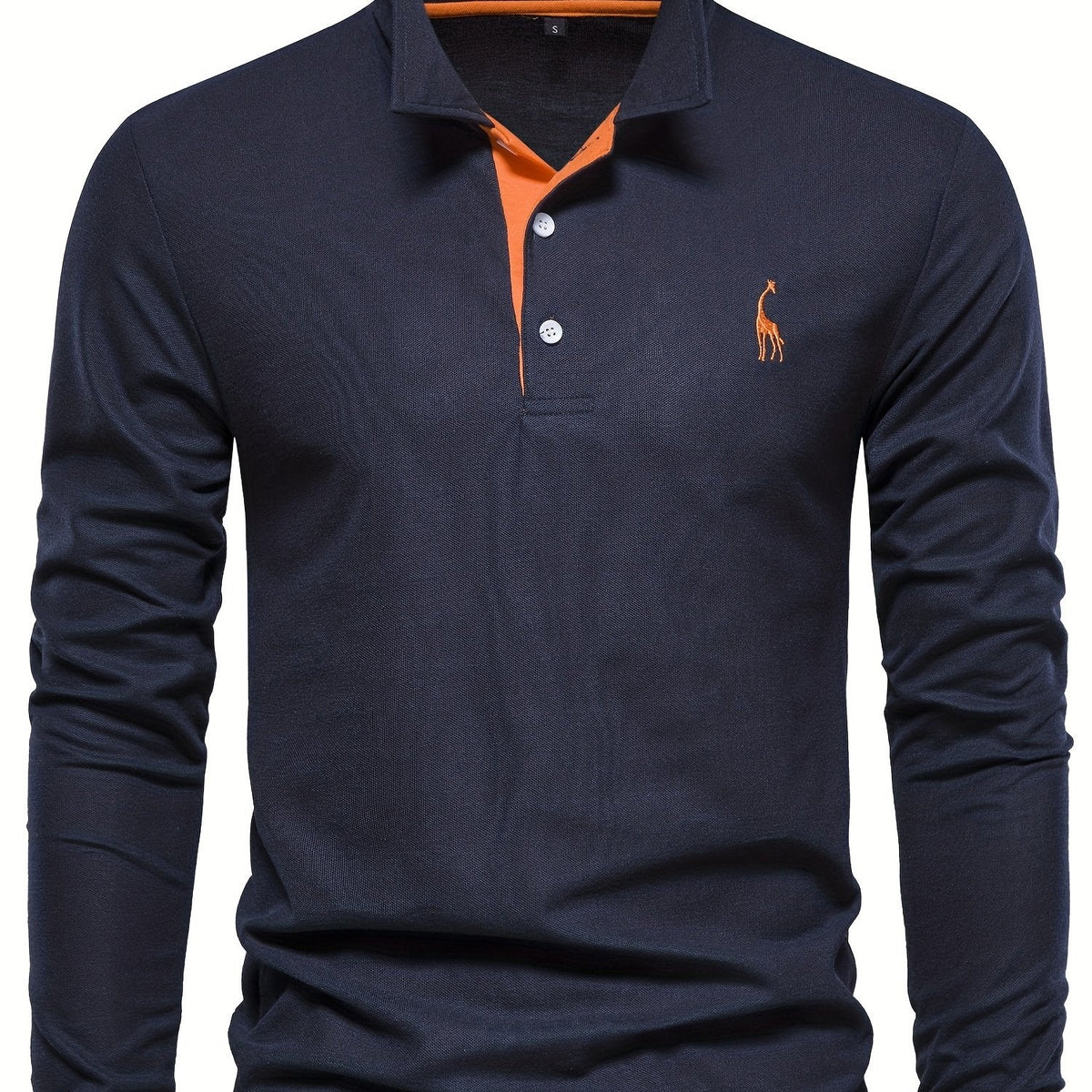 Comfortable Men's Long-Sleeve Polo Shirt