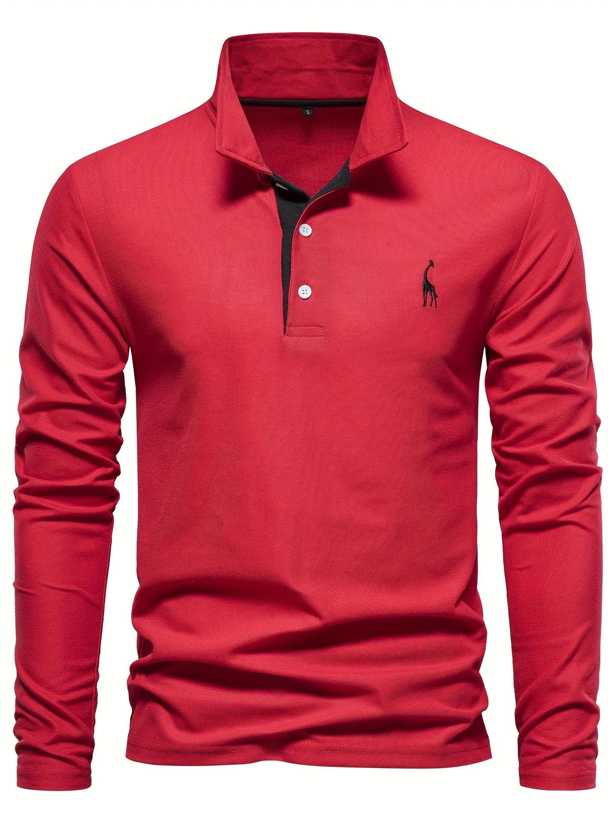 Comfortable Men's Long-Sleeve Polo Shirt